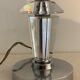 Pied de lampe de table en verre hexagonal 1940 G. Humbert
