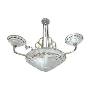 lustre art deco en métal