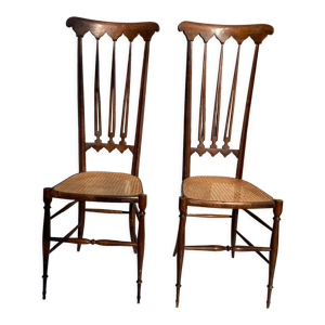 paire de chaises dossiers
