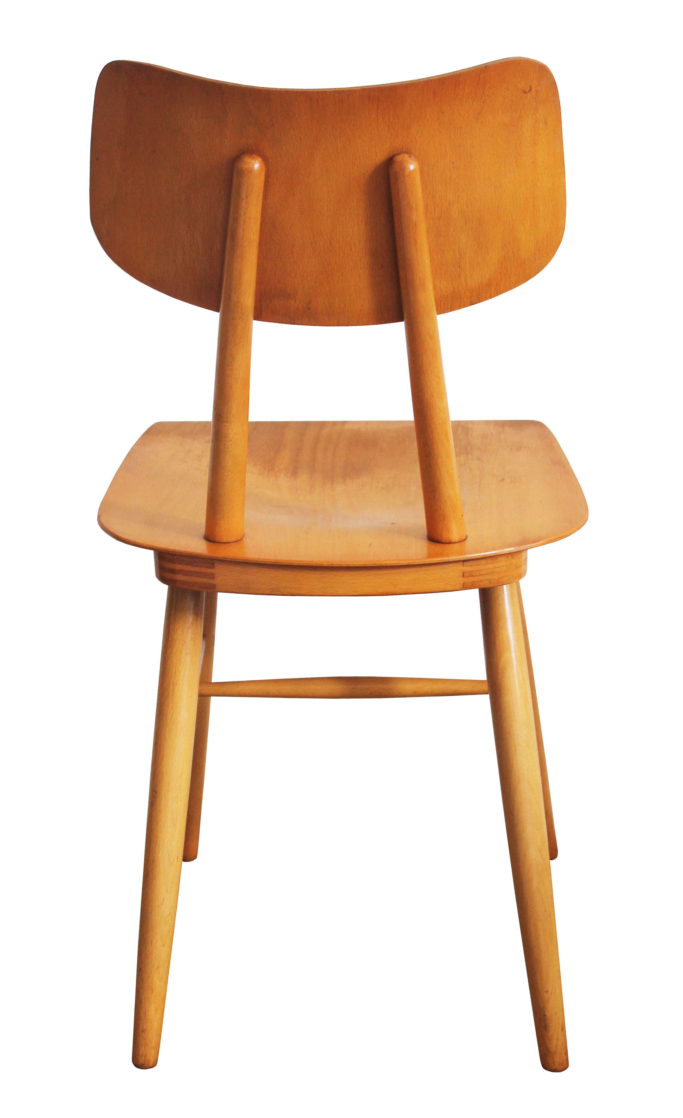 Paire de chaises de salle à manger mid century des années 1960 par ton