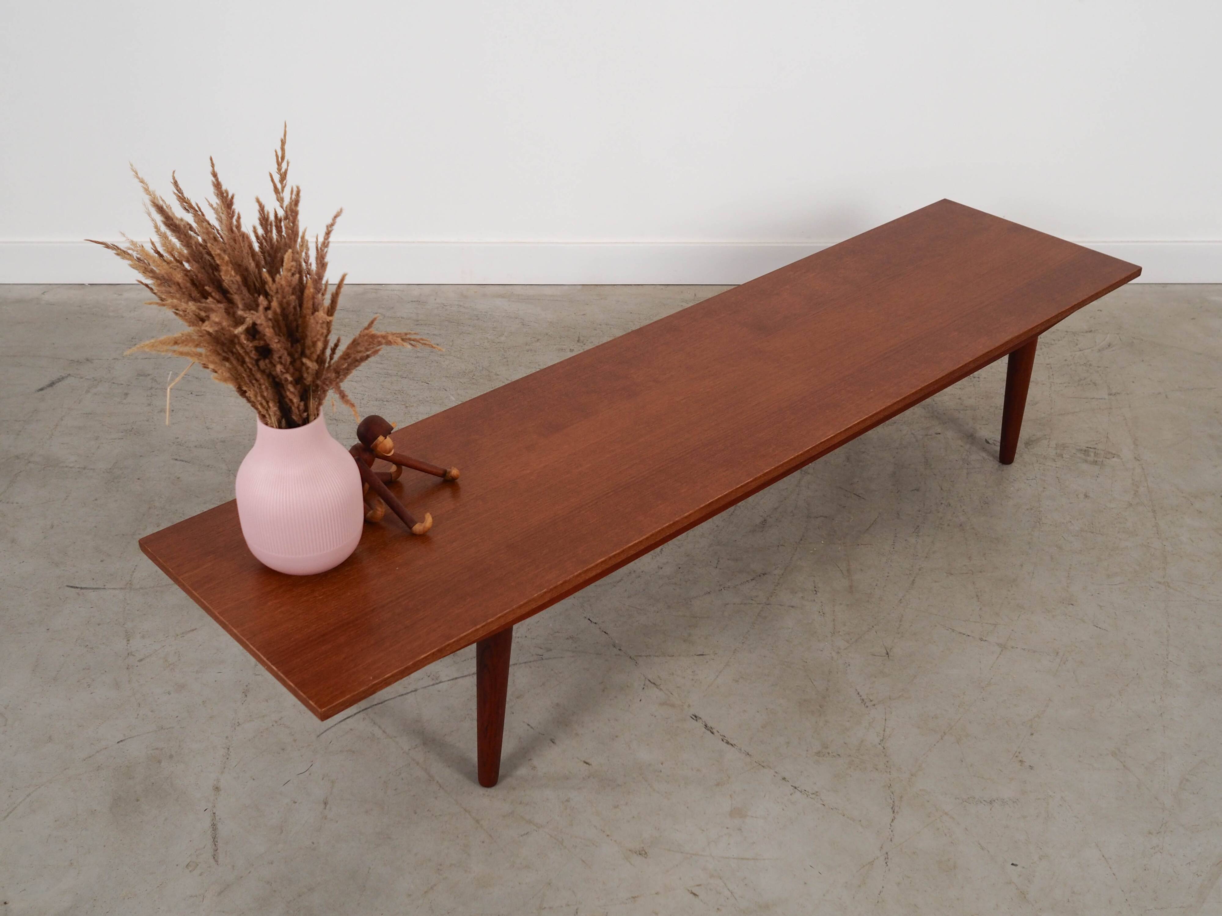 Teak lowboard, Danish design, 1970s, made in Denmark