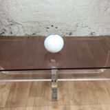 Michel Dumas Plexiglas coffee table circa 1970