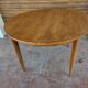 Scandinavian design teak table with extension cord