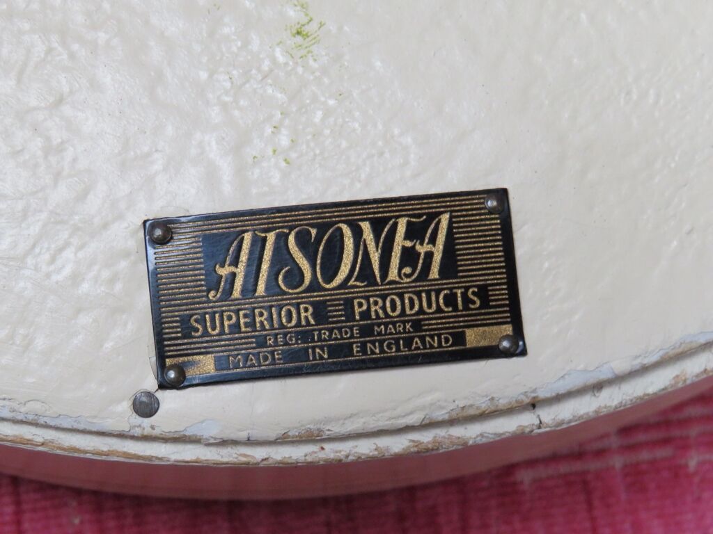 Vintage english butlers porthole convex mirror