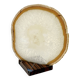 Agate slice on wooden base, 1970s, cabinet of curiosities