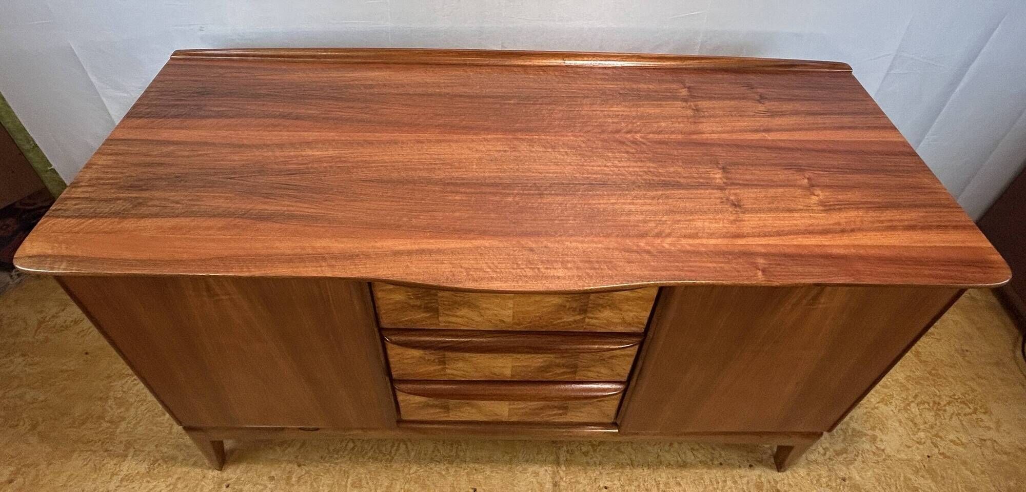 Mid century retro vintage teak burr walnut classic design McIntosh Sideboar