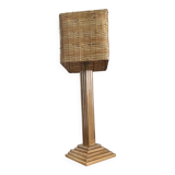 Lampe de table moderniste en bambou