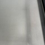 Herbert Hirche black metal side table with chrome tubular frame and laminated top, Bauhaus 1950s