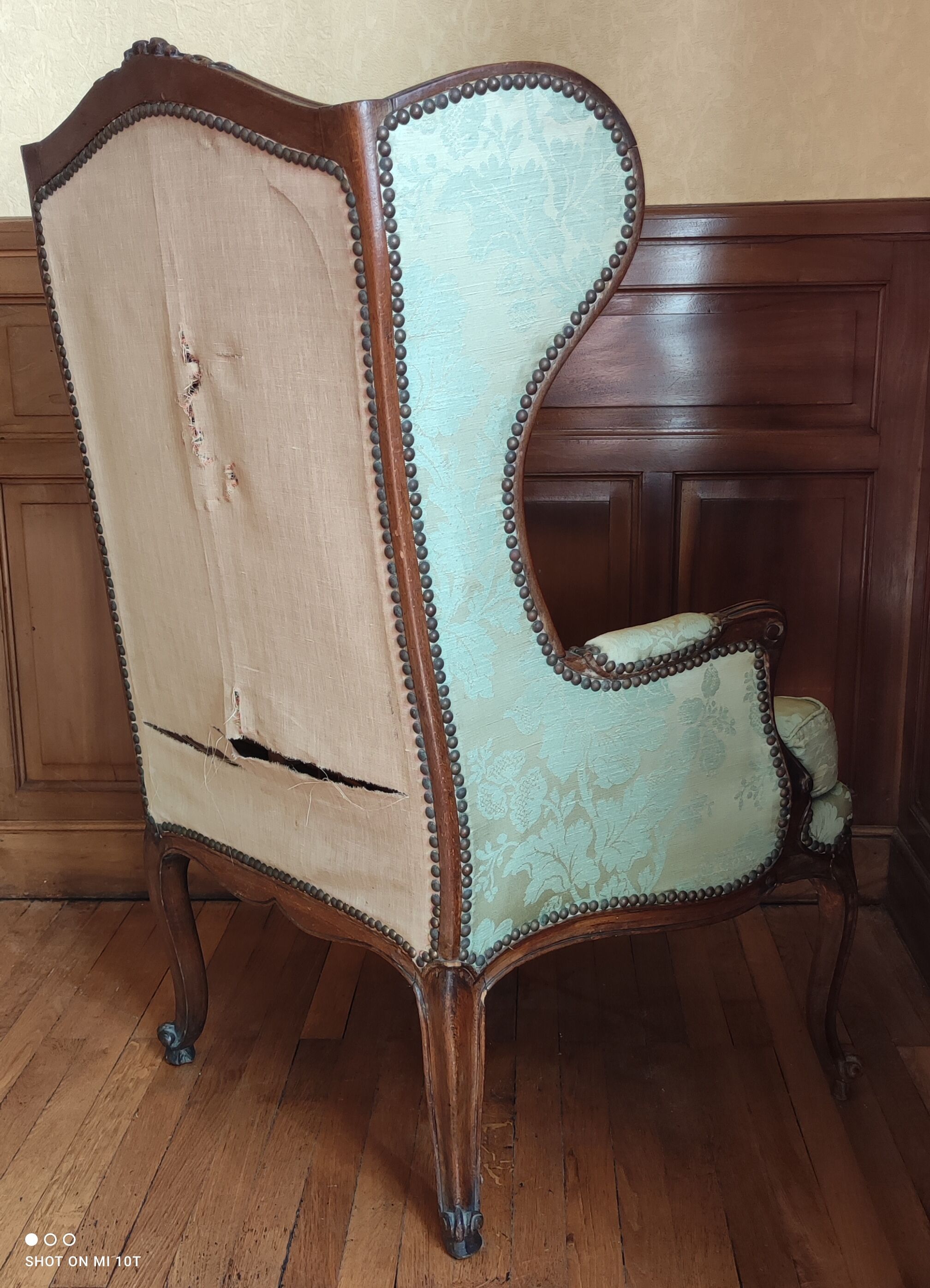 Armchair with ears style Louis XV/19 th century