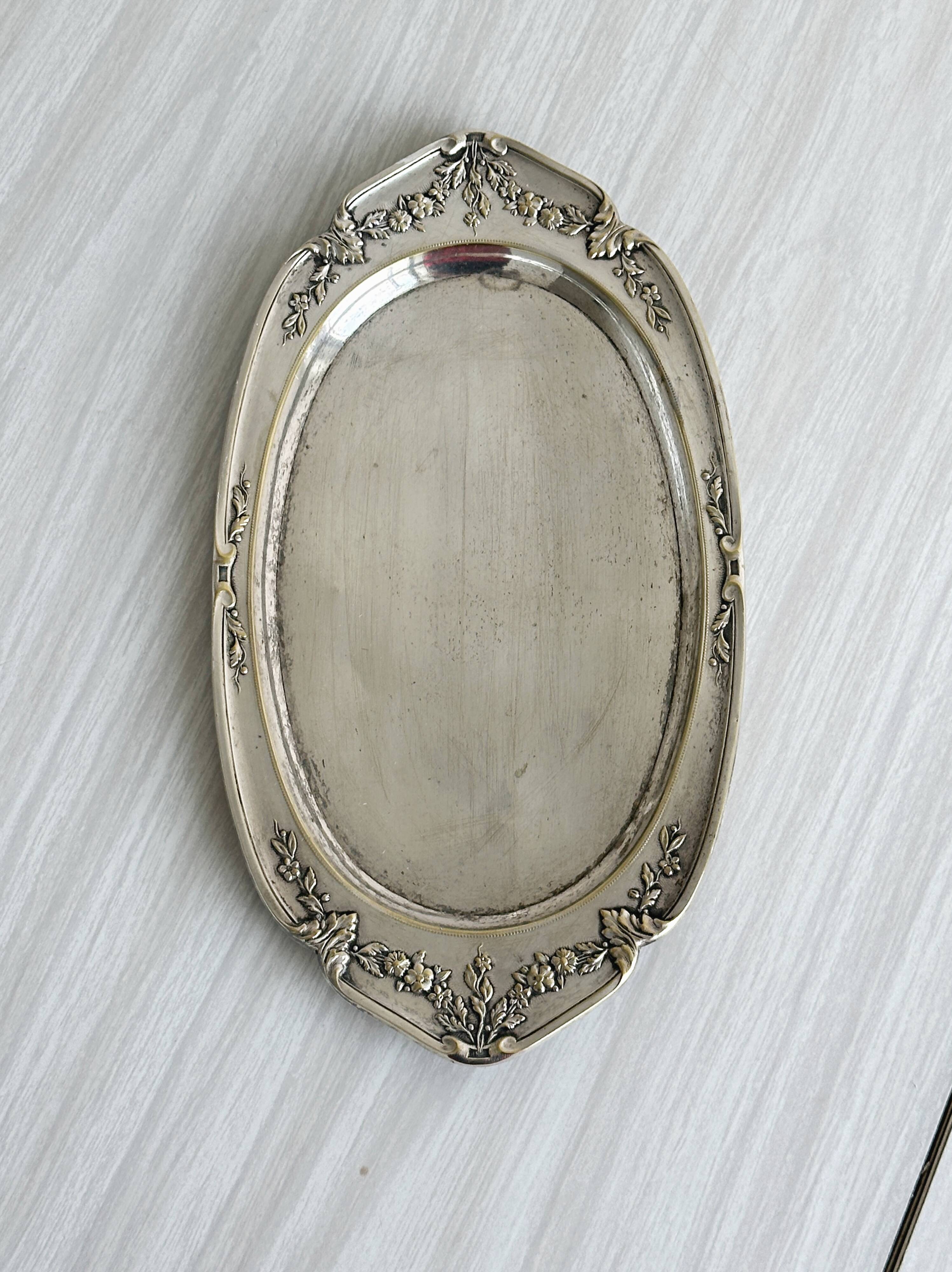 Small silver-plated tray