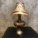 Hand Carved Antique Metal Lamp