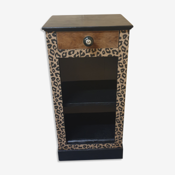 Leopard bedside table