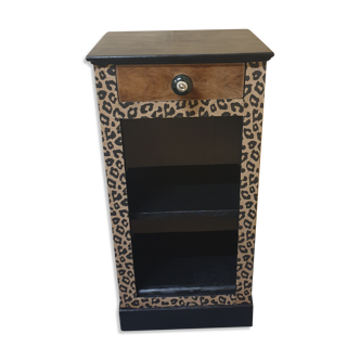Leopard bedside table