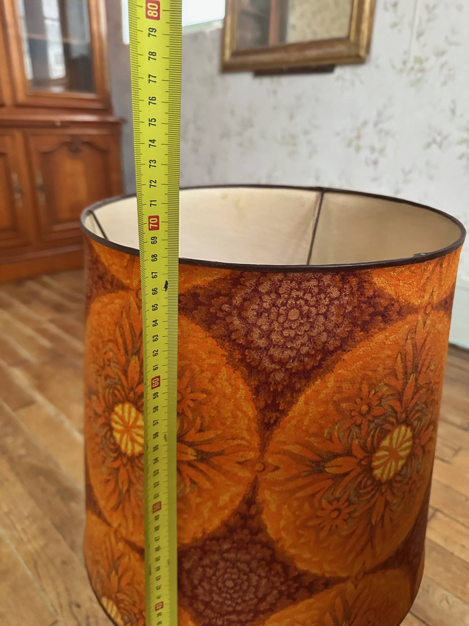 Vintage lamp with retro shade