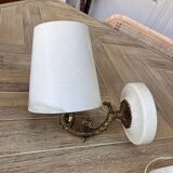 Pair of marble wall lights