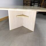 Coffee table marble travertine