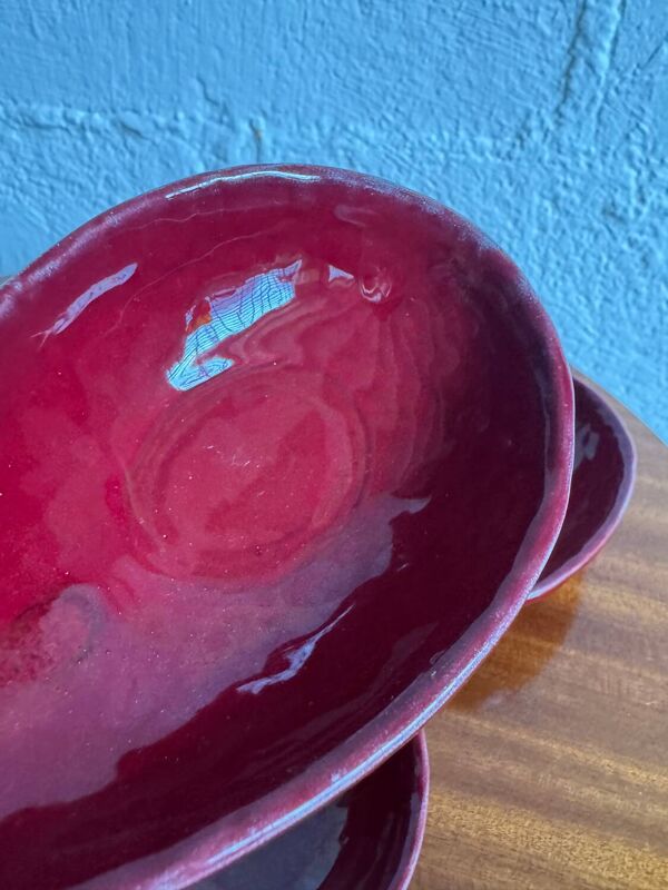 Ramequins en faïence de Charolles, années 70