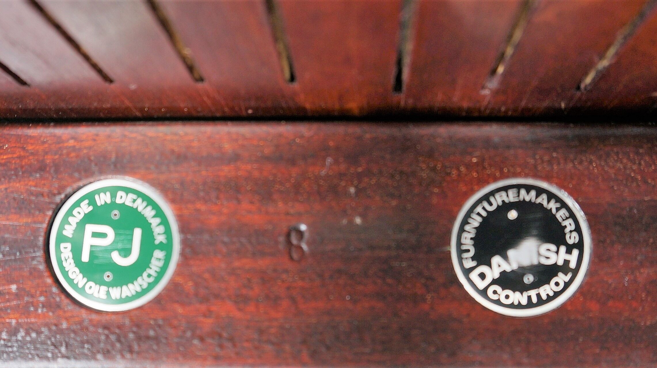 Series of 8 chairs Rundstedlung Ole Wanscher