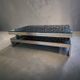 Table basse vintage en "G" par Belgo Chro, années 1970 - Chrom