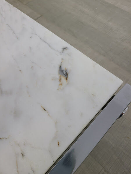 Airborne marble coffee table design J.A.Motte vintage 60s