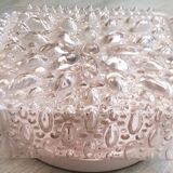 Applique vintage metal et verre made in spain