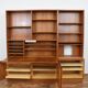 Set of 2 teak wood bookcases by Hundevad & Co