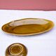 2 plats Gien rond et ovale vert kaki