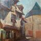 HSP table "street with old houses" early XX° Auxerre? + frame
