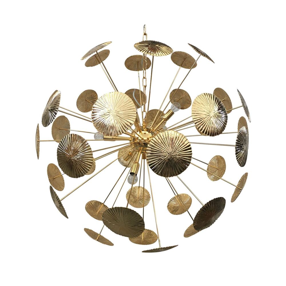 Brass chandelier