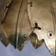 Danish brutalist brass suspension of Sven Holm Sorensen 1960