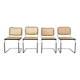 Chaises Cesca par Marcel Breuer pour Gavina, 1960, Ensemble de 4, Ensemble de 4