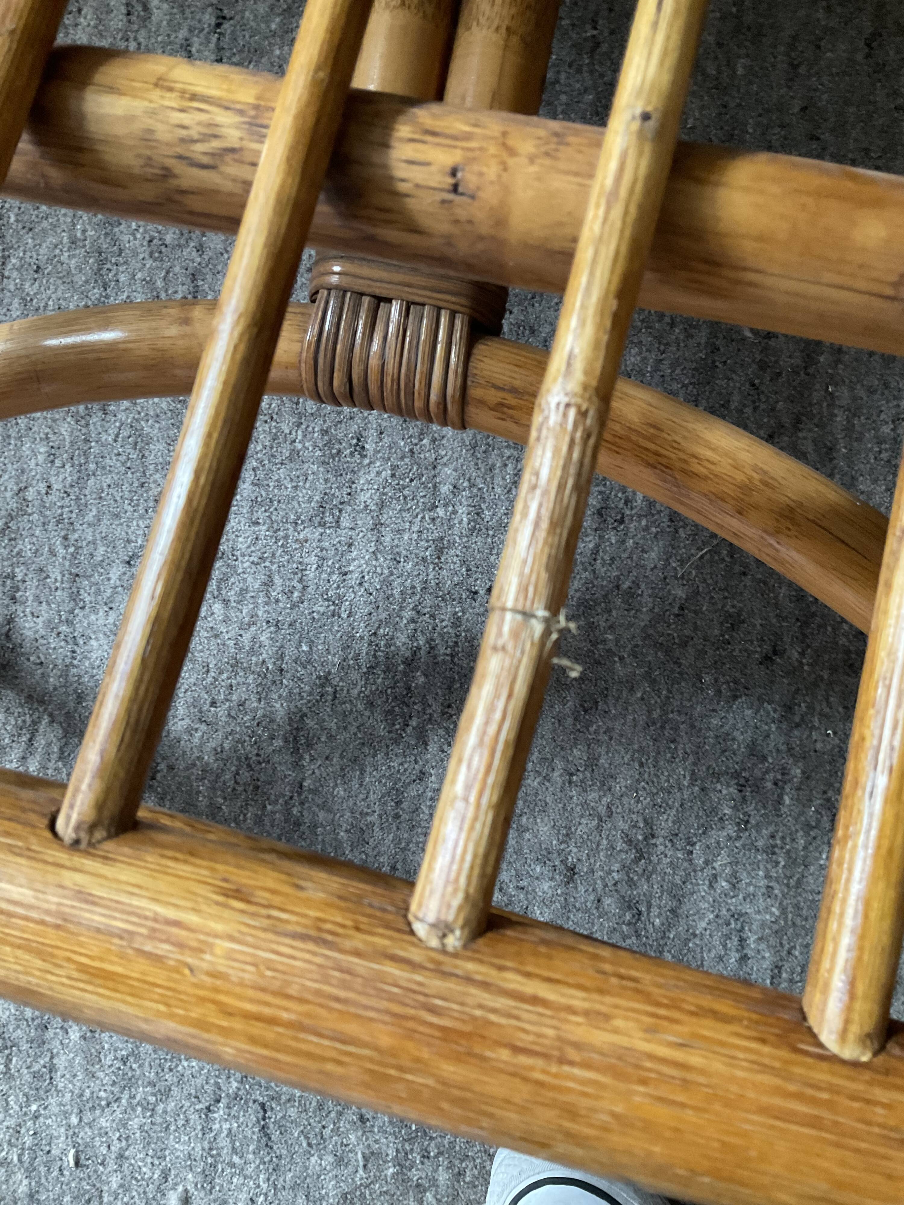 Vintage rattan sofa 60s-70s