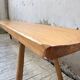 Pair of benches from the 1950s mountain furniture, pine.