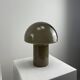 Pair of LIDO mushroom table lamps in brown glass by Peill and Putzler, 1970.