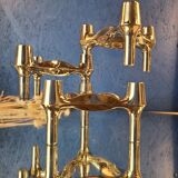 Fritz Nagel & Stoff vintage design 60's 70's chrome candle holders (3 pieces)