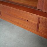 Teak highboard, Danish design, 1960s, production: Denmark