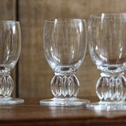 Lot of 5 glasses with digestive lalique france