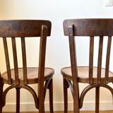 2 Baumann bistro chairs in dark wood