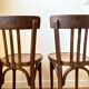 2 chaises bistrot Baumann en bois foncé