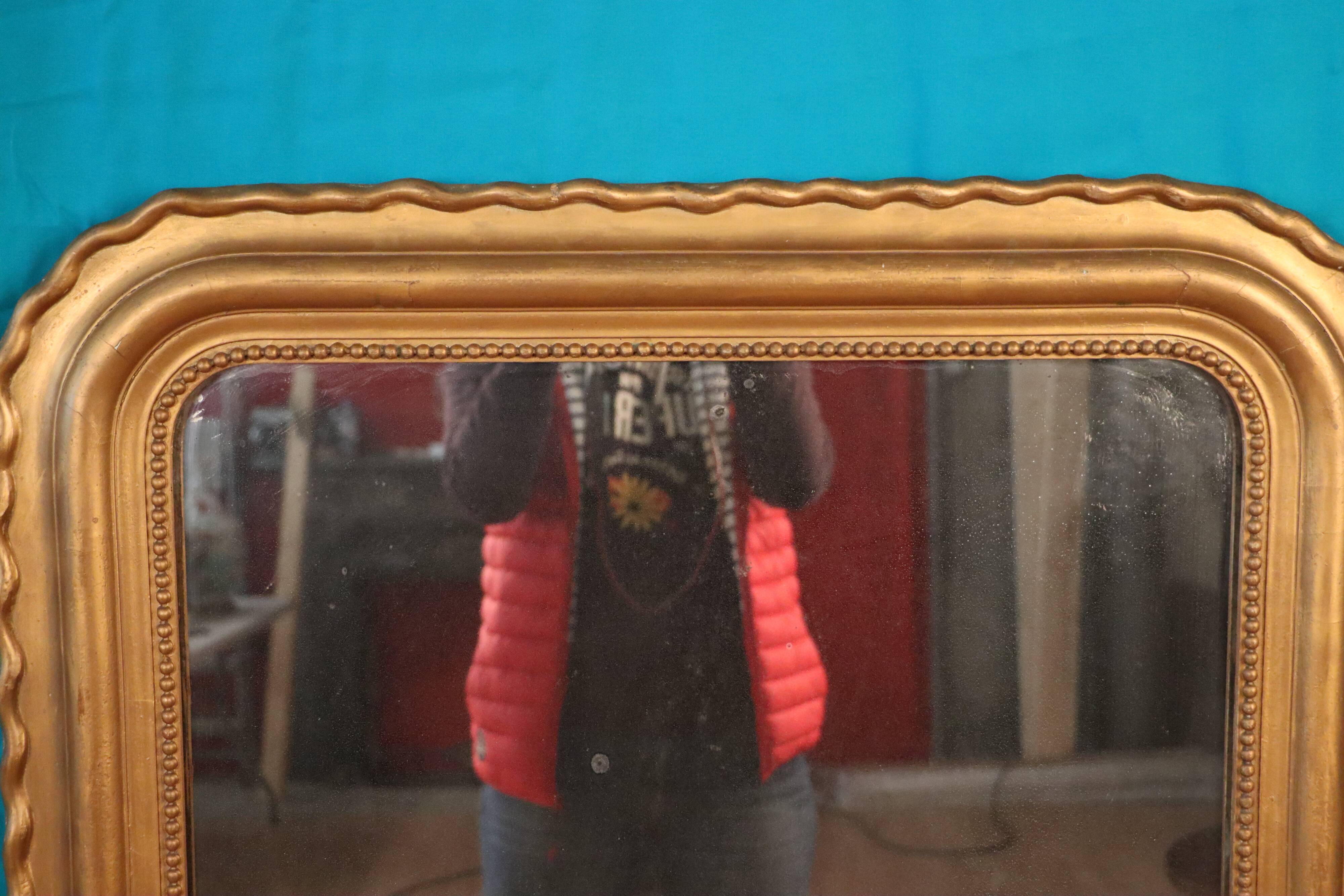 Former gilded mirror Louis Philippe