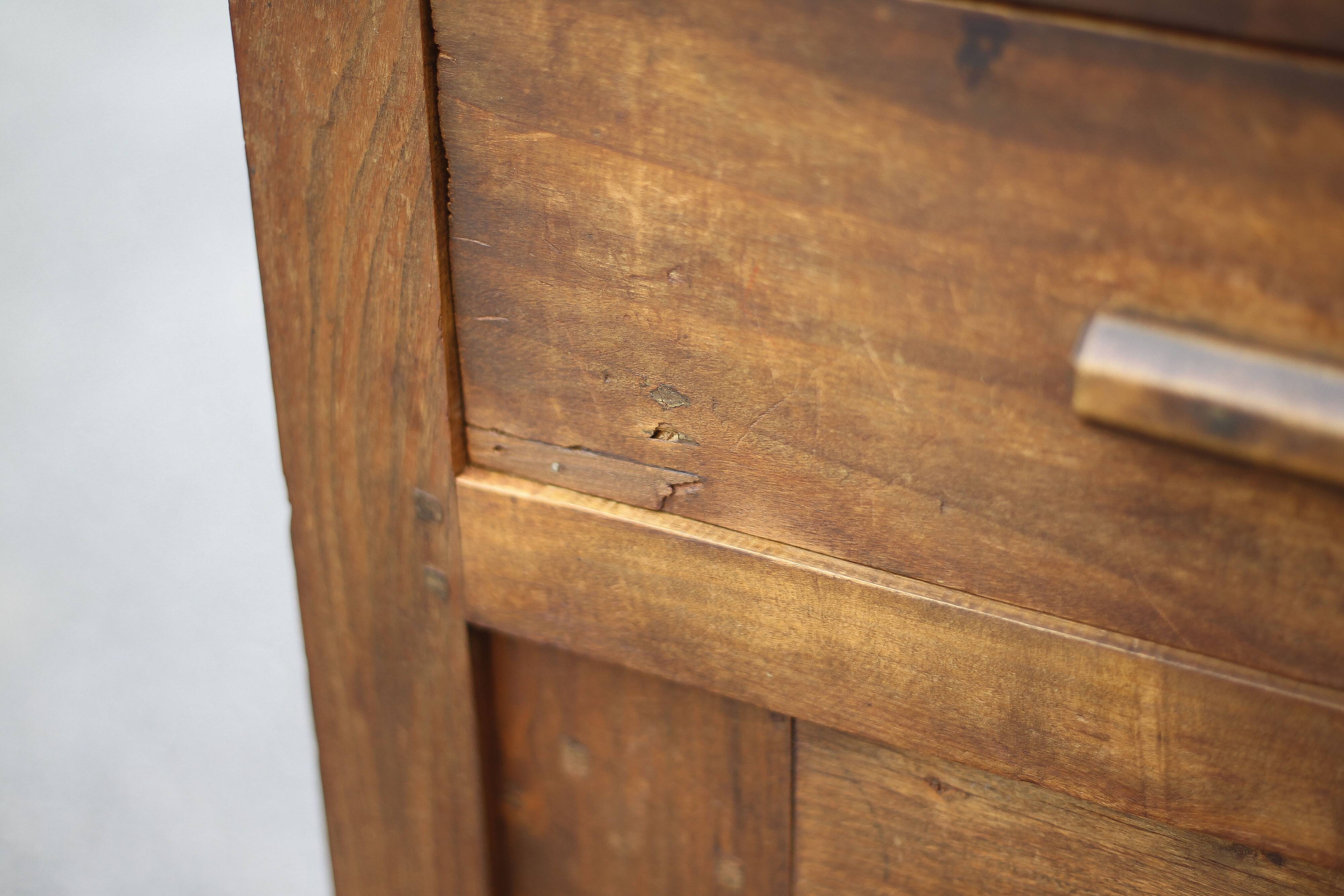 Buffet bas en bois bahut meuble de rangement, meuble ancien