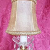Column table lamp with tassels