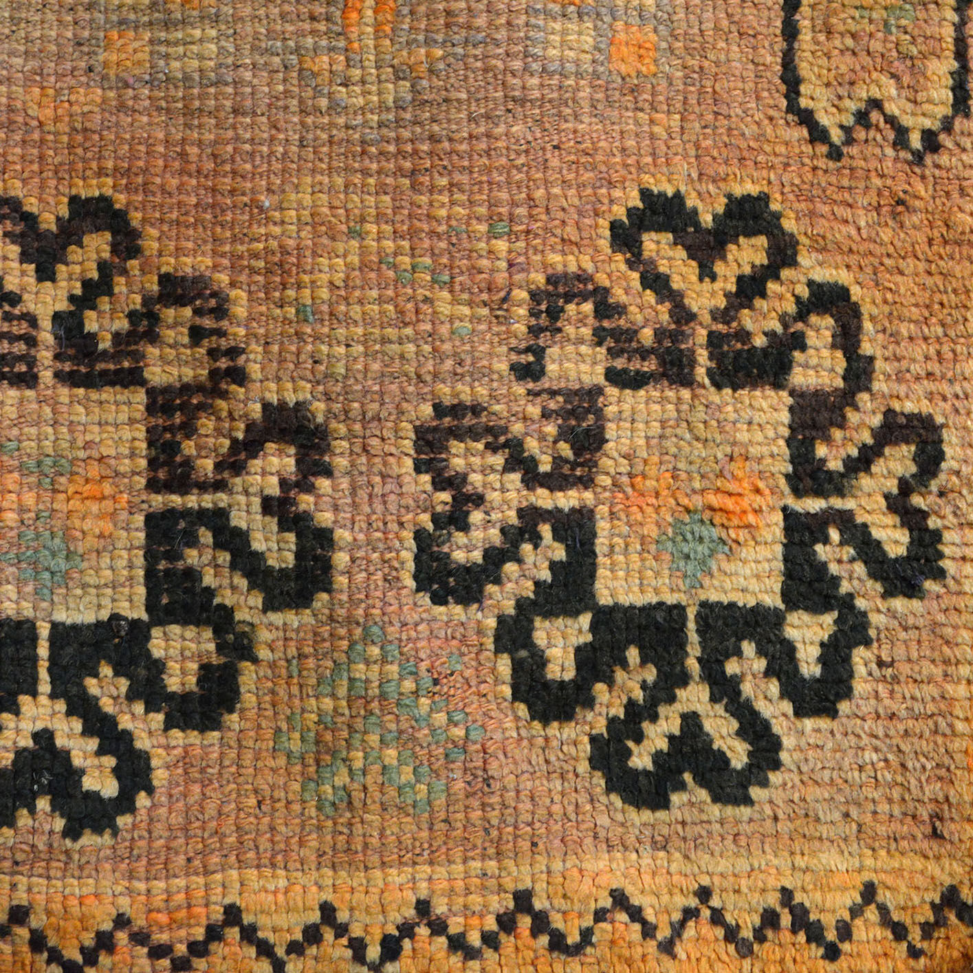 Vintage moroccan rug, original faded pastel toned boujad 82x123cm