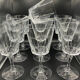 10 vintage crystal glasses