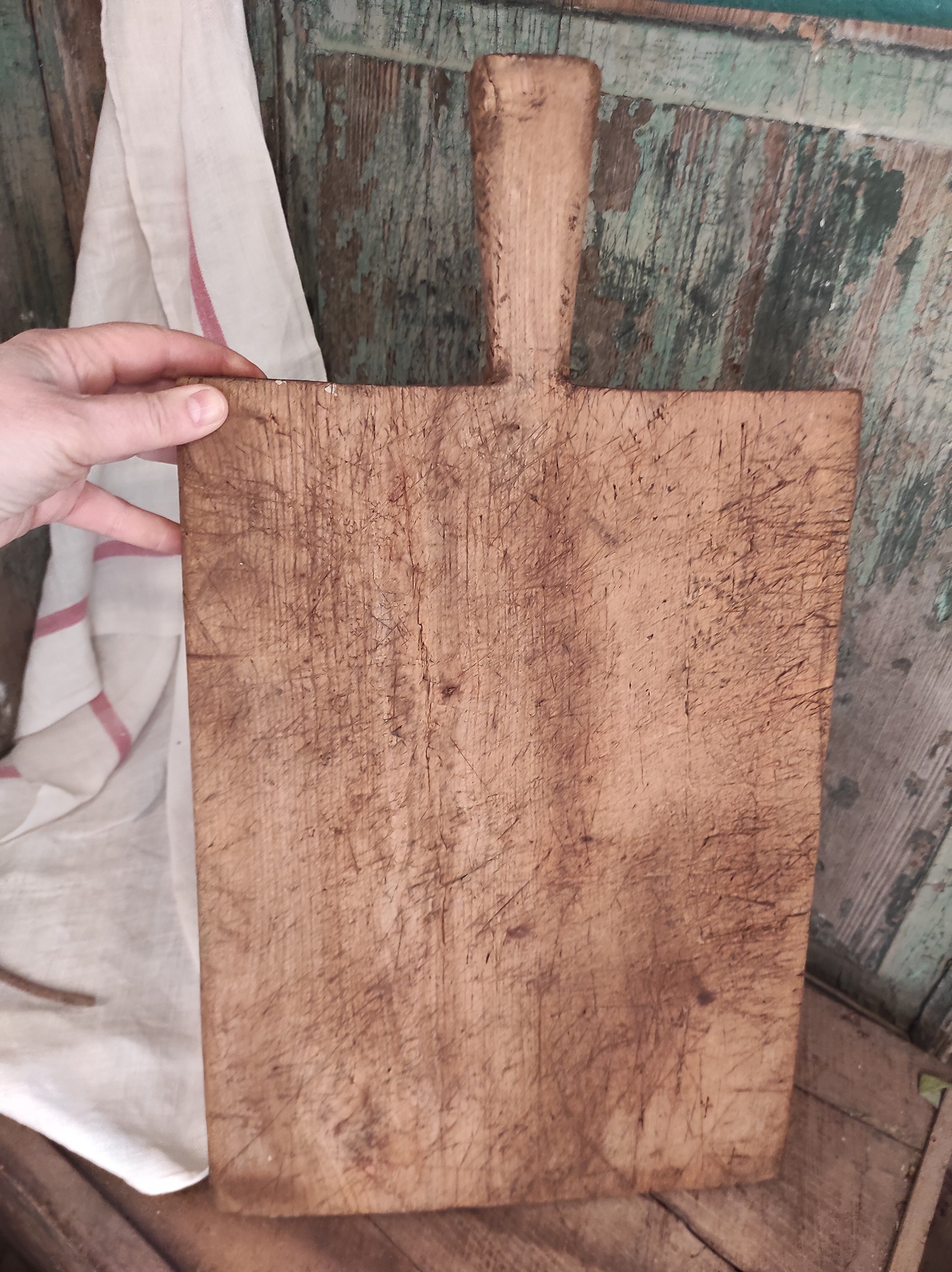 Vintage French wooden chopping board