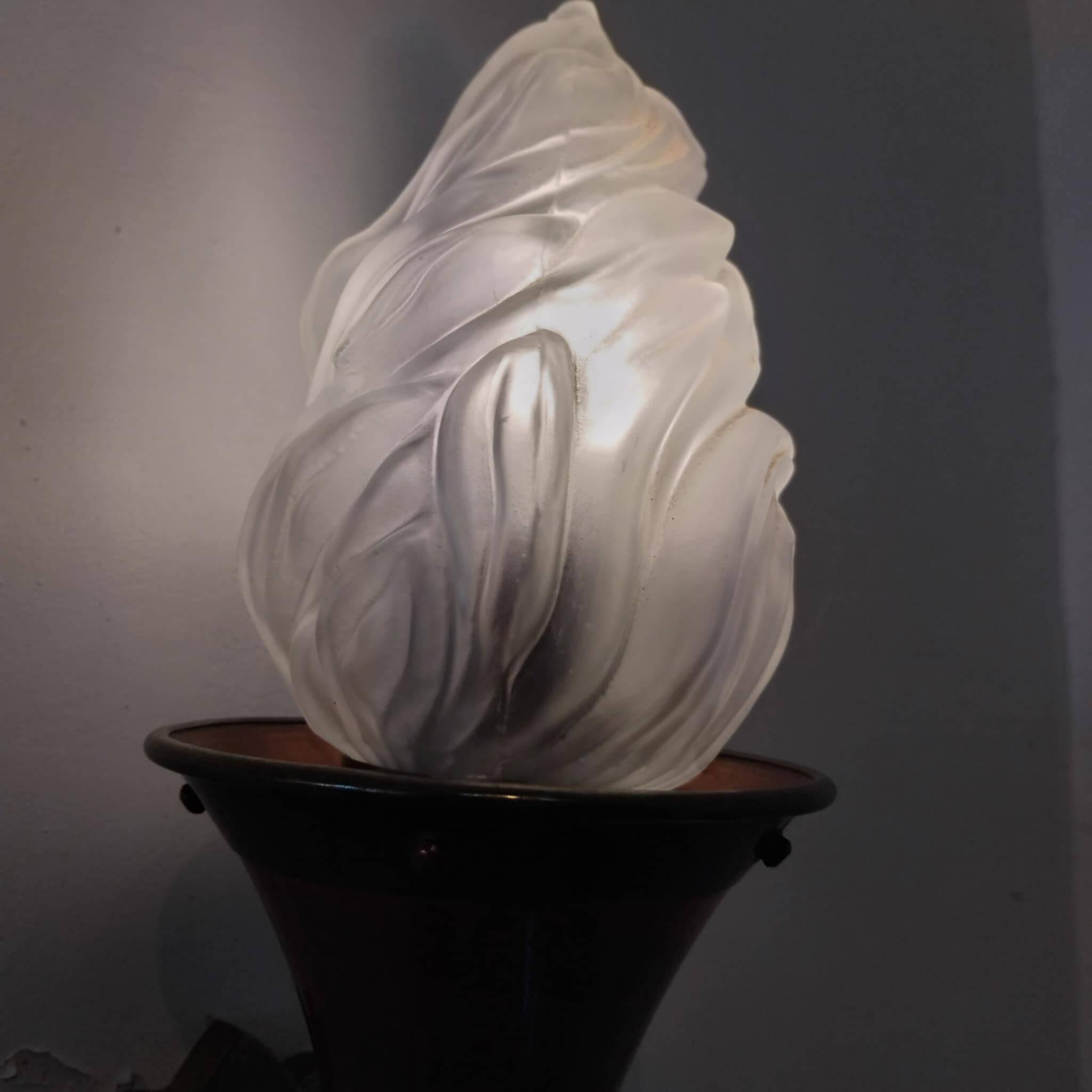 Pair of Flambeaux wall lights from the 50s/60s