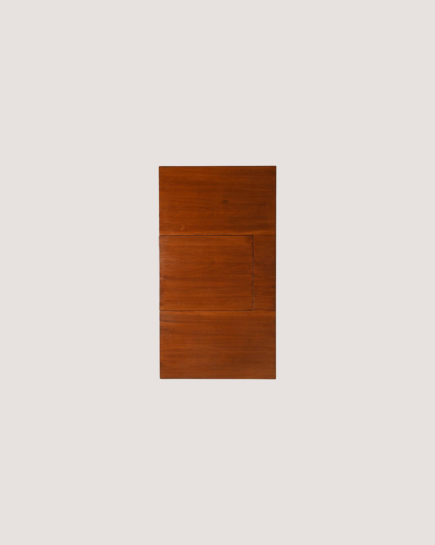 Scandinavian teak vanity table with integrated mirror, 1960s
