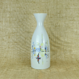 Porcelain vase hutschenreuther 1950s handpainted motif mediterranean city