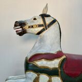 Wooden carousel horse