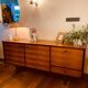 Buffet style années 50, placage teck, laque